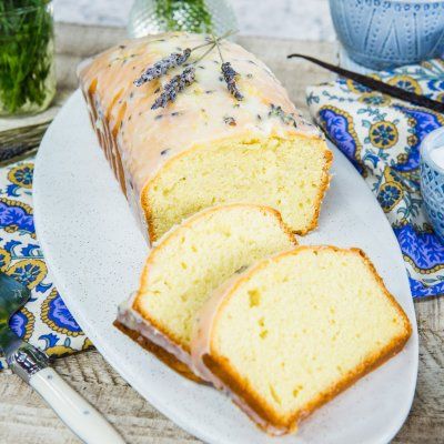 Lavender Loaf Cake, Lavender Loaf, Poppy Seed Pound Cake, Lavender Glaze, Lemon Loaf Cake, Lavender Cake, Lavender Recipes, When Calls The Heart, Lemon Loaf