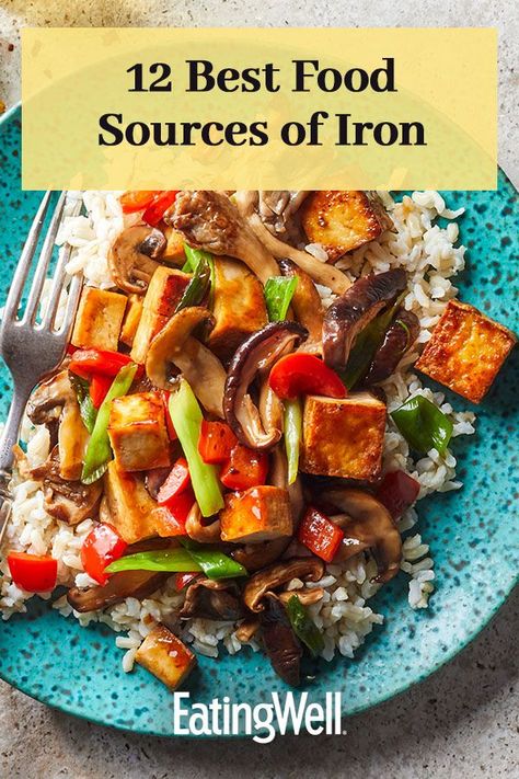 Meals Rich In Iron, Foods High In Iron For Women, Meals For Anemic People, Iron Vegetables, Anemic Diet, Recipes High In Iron, Iron Rich Recipes, Iron Meals, Chickpea Recipes Healthy