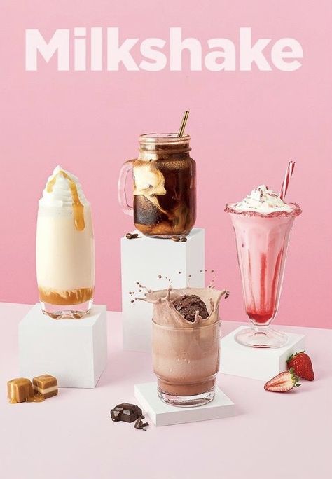 Milkshake Photoshoot Ideas, Milkshake Photoshoot, Milkshake Photography, Scream Photoshoot, Professional Shoot, Nutella Milkshake, Shoot Moodboard, Cheer Photography, Ice Cream Shake