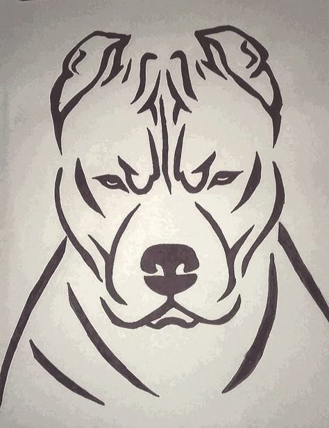 Pitbulls Drawing, Dogo Argentino Tattoo, American Bully Drawing, Pitbull Dog Drawing, Bully Drawing, Pitbull Drawing, Dolphin Drawing, Dog Drawing Simple, Rockabilly Art