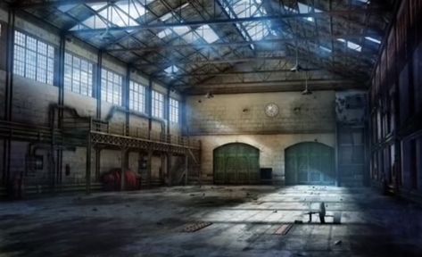 Abandoned Warehouse, The Heist, Abandoned Factory, Bg Design, Rpg Map, Animation Background, Environment Concept Art, Fan Fiction, Cthulhu