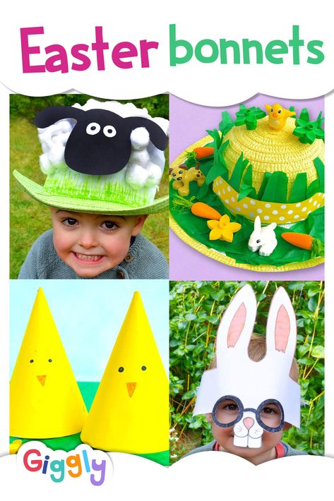 Make these cute Easter bonnets with your kids using simple craft materials – they steal the show at any Easter parade! Easter Egg Hunt Clues, Easter Activities For Toddlers, Easter Bunny Cupcakes, Easter Crafts For Toddlers, Bunny Cupcakes, Easter Event, Easter Hats, Easter Activities For Kids, Easter Bonnet