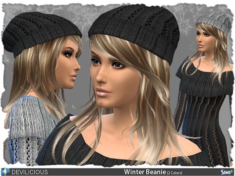 Knitted Winter Beanie in 3 designs and 2 colors (Needs: GET TO WORK) Found in TSR Category 'Sims 4 Female Hats' The Sims 3 Cc, Beanie Hairstyles, Sims 3 Cc, Sims 4 Hair Male, Cc Hats, Sims 4 Tsr, Sims 4 Cc Shoes, Sims 4 Cc Makeup, Sims 4 Cc Skin