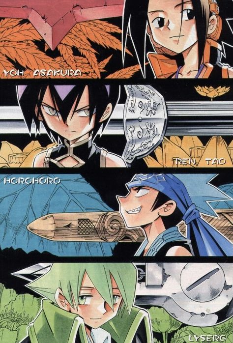 Shaman King, King Art, Manga Covers, Anime Drawings Boy, Manga Illustration, Anime Poses, Anime Comics, Mobile Wallpaper, The Song