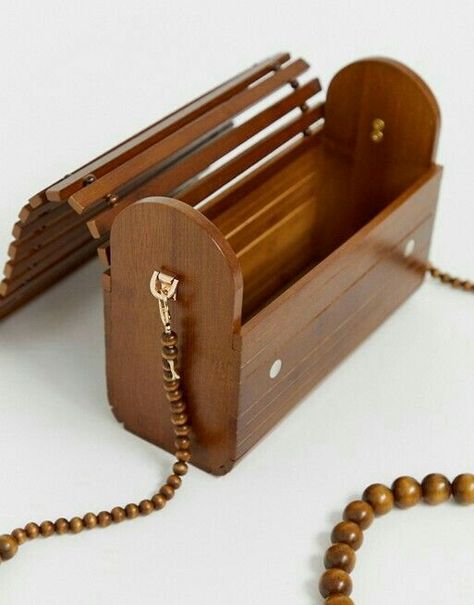 Wood Purse, 3d Tiskárna, Wood Bag, Wooden Purse, Sac Diy, Wooden Bag, Doors Repurposed, Diy Leather Bag, Bamboo Bag