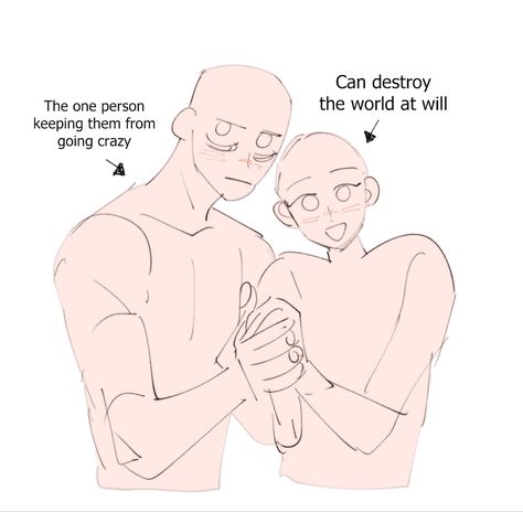 Toxic Relationship Art Base, Villain X Hero Ship Dynamic, Opposite Ship Dynamics, Oc Couple Prompts, Toxic Ship Dynamics Art, Flirty X Oblivious Dynamic, 2 Friends Pose Reference Drawing, Oc Dynamics Platonic, Ship Base Art