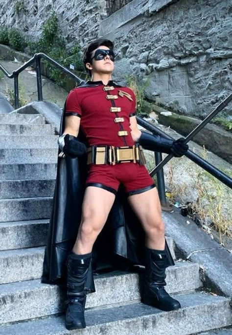 Batman Muscle, Gay Halloween Costumes, Gay Costume, Robin Costume, Robin Cosplay, Cosplay Boy, Superhero Cosplay, Lycra Men, Halloween Men