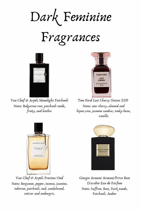 Dark Feminine Fragrance, Femme Fatale, Confident Fragrance, Elegant fragrance, Van Cleef & Arpels Fragrance, Armani FRagrance, Women Fragrance, Fragrance for Her, Date fragrance, Wedding Fragrance, Fragrance Advice. Dark Feminine Aesthetic Perfume, Dark Fem Perfume, Good Smelling Perfume For Women, Dark Feminine Fragrance, Dark Feminine Parfum, Dark Feminine Scents, Van Cleef Arpels Perfume, Elegant Perfume For Women, Van Cleef Perfume