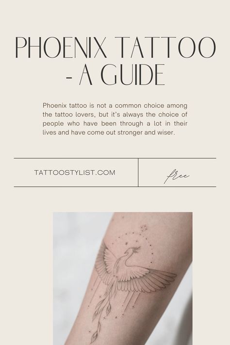 Phoenix Tiny Tattoo, Tattoos Of Phoenix Bird, Pheonix Minimalistic Tattoo, Phoenix Tattoo Dainty, Pheonix Tattoo Minimalist, Feminine Egyptian Tattoo, Tiny Phoenix Tattoos For Women, Phoenix Tattoo Feminine Fine Line, Pheonix Tattoo For Women Minimalist