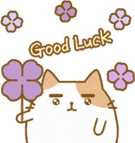 Bday Songs, Good Luck Cute, Studying Gif, Good Luck Gif, Good Luck Wishes, Cute Gif, Cat Gif, Animated Gifs, Good Luck