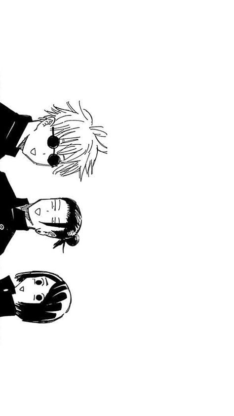 #jujutsukaisenmanga #satorugojo #sugurugeto #ieirishoko Jujutsu Kaisen White Background, White Aesthetic Anime Wallpaper, Black And White Beta Fish Jjk, Gojo White Background, Jjk Black And White Wallpaper, Jjk Black And White, Black And White Manga Wallpaper, Jujutsu Kaisen Black And White, Gojo Black And White