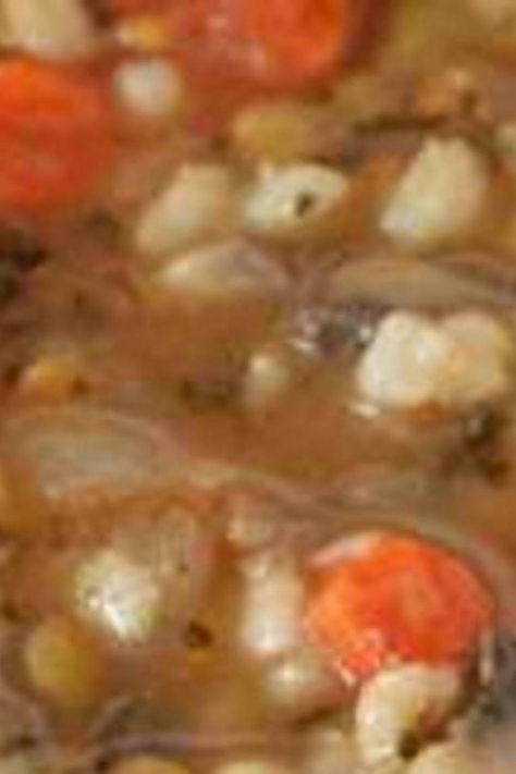 BARLEY SOUP WITH HAM Ham Bone Soup, Soup With Ham, Healthy Chicken Soup, How To Cook Barley, Barley Recipe, Ham Bone, Ham Recipe, Ham Soup, Ham And Bean Soup