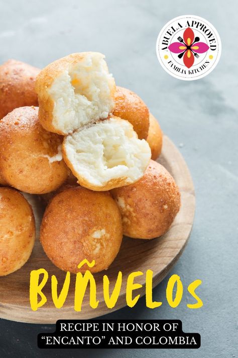 Columbian Bunuelos Recipe, Columbian Appetizers, Bunuelos Recipe Colombian, Columbian Desserts, Colombian Bunuelos Recipe, Encanto Food, Homemade Mexican Food, Colombian Desserts, Bunuelos Recipe