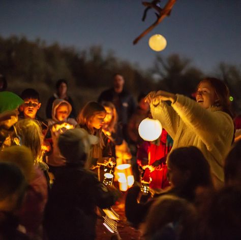 Lantern Walk, Lantern Party, Mulled Apple Cider, Can Lanterns, Tin Can Lanterns, Walk Idea, Fall Lantern, Community School, Stars At Night