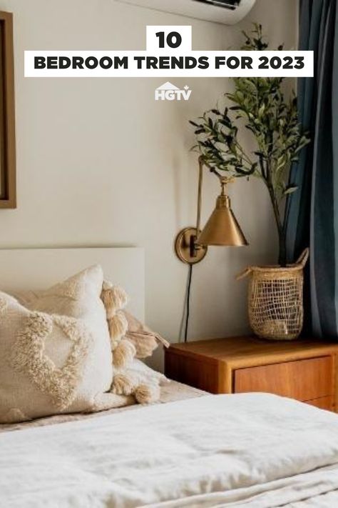 Beige Modern Bedroom, Bedroom Trends For 2023, Aesthetics Bedroom, Small Bedroom Decorating, Scandinavian Interior Bedroom, Farmhouse Bedroom Design, Colors Bedroom, Colorful Bedroom Decor, Paint Bedroom