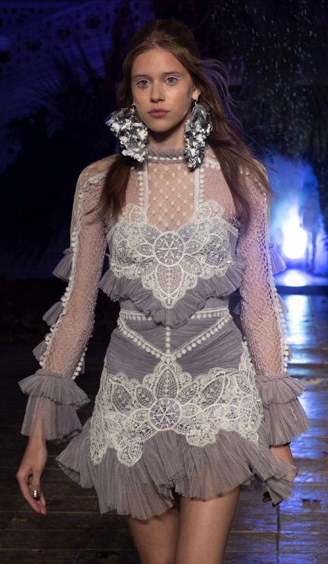 ☆Raisa Vanessa | Spring 2019 Summer Fashion Show, Haute Couture Outfits, Raisa Vanessa, Fashion Show Looks, High Fashion Runway, Fairy Fashion, Special Dresses, Ruffled Skirt, Glam Dresses