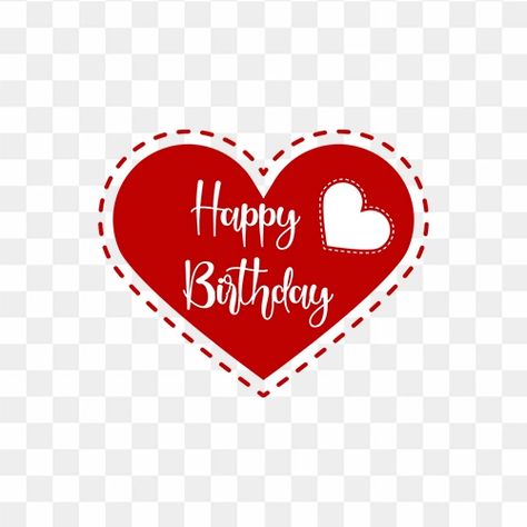 Happy Birthday Hearts Images, Heart Shape Png, Printable Topper, Happy Birthday Writing, Happy Birthday Hearts, Happy Birthday Icons, Shape Png, Birthday Heart, Happy Birthday Png