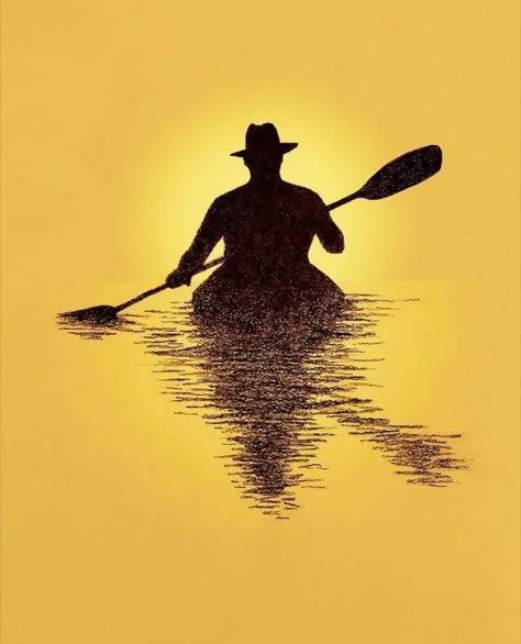 Kayak Silhouette, Kayak Painting, Kayak Art, Kayaking Quotes, Perception Kayak, Sketch Note, Whitewater Kayaking, Fish Drawings, 수채화 그림