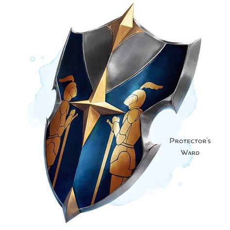 Click through to check out this exciting new item's mechanics! Get item art, descriptions, cards, compendiums, and more in your inbox every day when you support the effort by becoming a patron! www.patreon.com/the_griffons_saddlebag Dnd Magic Shield, Dnd Shield, Shield Rpg, Shield Dnd, Paladin Shield, Anime Shield, Fantasy Shield, Griffons Saddlebag, The Griffon's Saddlebag