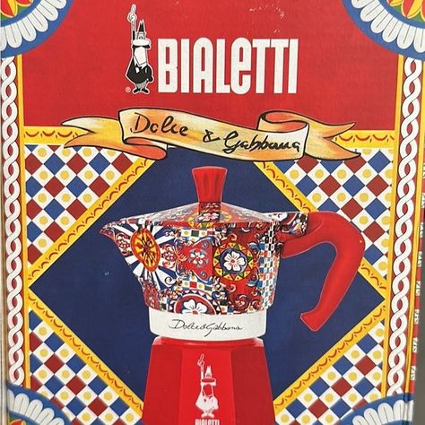 Bialetti Dolce & Gabbana Moka Express 3 Cup coffee maker Bialetti Moka, Maker Shop, Jamie Oliver, Cup Coffee, Buying Gifts, Ritual, Espresso, Coffee Maker, Dolce And Gabbana