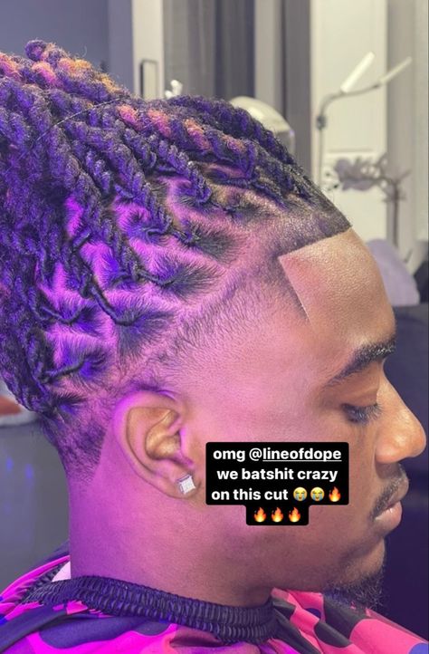 Tapered Hairline Dreads, Dread Taper Fade, Locs With Fade, Dreads With Fade Men, Dreads Haircut, Loc Knot Bob, Temp Fade Haircut, Dreadlocks Hair Care, Mens Twists Hairstyles