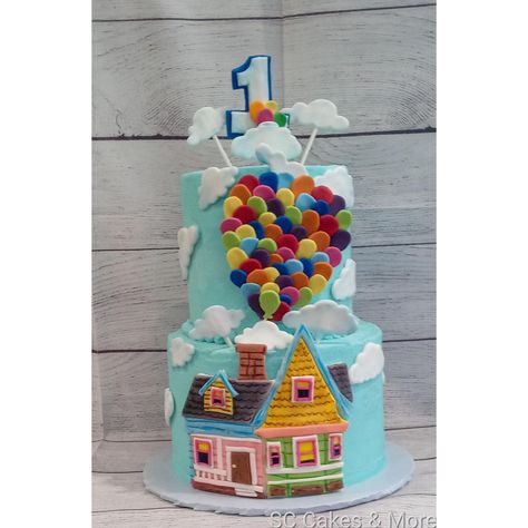 Up Movie Cake, Up Themed Cake, Up Birthday Cake, Movie Cake, Up Movie, Movie Cakes, Disney Up, Themed Cakes, Nanny