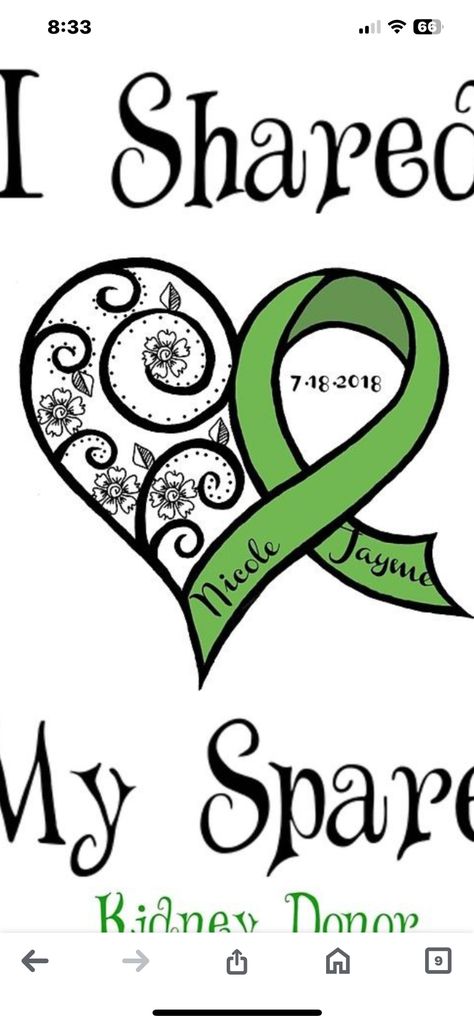 Stem Cell Donor Tattoo, Transplant Tattoo, Donor Tattoo, Kidney Donor, Donate Life, Stem Cells, Tattoo Ideas, Tattoos