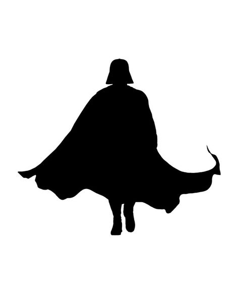 Darth Vader Cape, Darth Vader Silhouette, Walking Stick Ideas, Office Christmas Decorations, Oracal 651, Walking Stick, Decals Stickers, Human Silhouette, Cape