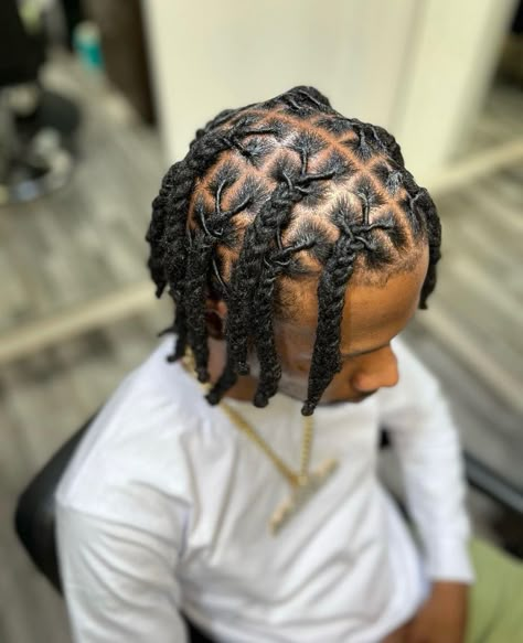 Men’s Loc Styles Braids, Plaits Locs Men, Men Loc Hairstyles Dreads, Simple Loc Styles Men, Male Short Loc Styles, Boys Locs Hairstyles, 6 Strand Twist Dreads, 3 Strand Twist Men Dreads, Boys Loc Styles With Fade