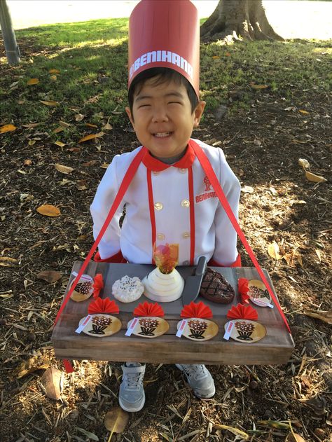 DIY Benihana chef costume toddler kid  hibachi grill Chef Costume Diy, Diy Chef Costume, Diy Hibachi Grill, Diy Hibachi, 10 Year Vow Renewal Ceremony, 10 Year Vow Renewal, Disney Running Outfits, Chef Outfit, Disney Running