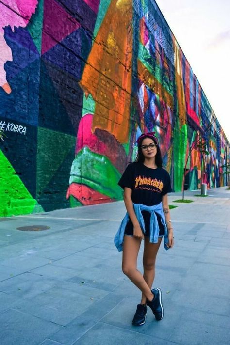 Wynwood Walls Photoshoot, Street Pictures, Instagram Wall, Marina Laswick, Bff Pictures, Summer Pictures, Photo Instagram, Fashion Photoshoot, Boho Chic Fashion