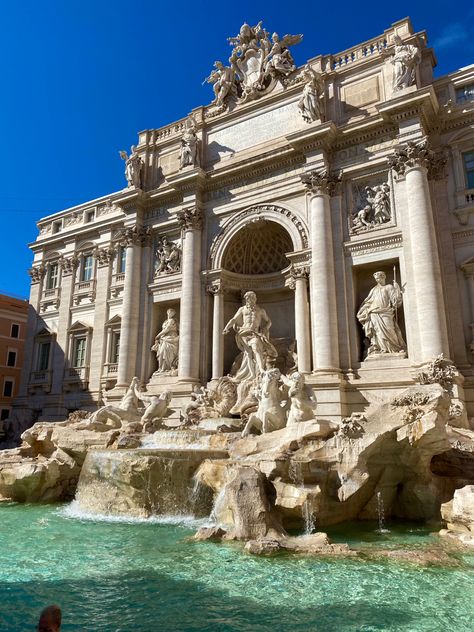 February Bulletin Board Ideas, Good Grades Aesthetic, Grades Aesthetic, Aesthetic Travel Pictures, Trevi Fountain Rome, The Trevi Fountain, Cultural Differences, Find Cheap Flights, Italy Aesthetic