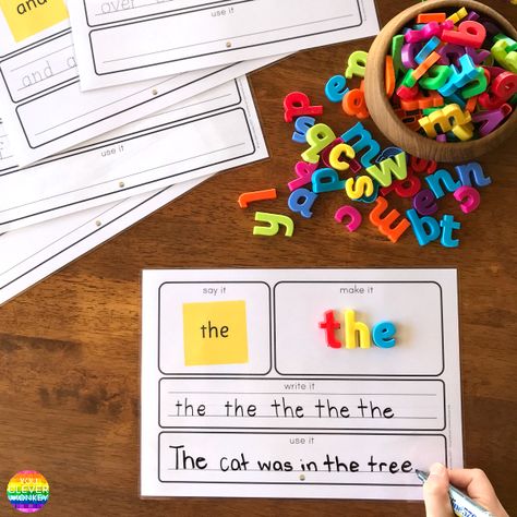 Teaching Tricky Words, Tricky Words Activities, High Frequency Words Activities, Read Write Inc, Writing Area, Teaching Sight Words, Tricky Words, Sight Words Kindergarten, Spelling Activities