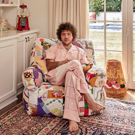 Inside Benny Blanco’s Eclectic LA Home, Which Doubles as Hollywood’s Favorite Hangout Benny Blanco House, Celebrity Homes Interior, Colorful Eclectic Decor, Inside Celebrity Homes, Colorful Eclectic Home, Hippie House, Cozy Eclectic, Eclectic Homes, Future Space