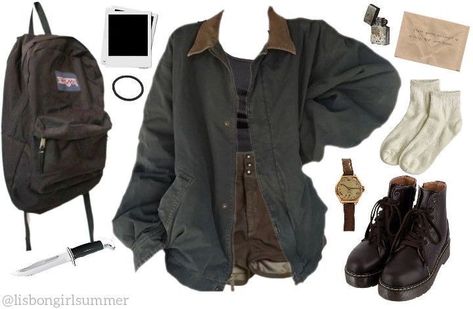 Outfit Ideas For Walking, Ellie The Last Of Us Inspired Outfit, Uncharted Outfit Aesthetic, Tmr Outfit Aesthetic, Ellie Inspired Outfits, Rick Grimes Inspired Outfit, Ellie Tlou Inspired Outfits, Joel Miller Inspired Outfits, Uncharted Outfit Ideas