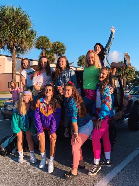 80’s day school spirit 90s Spirit Day Outfit, 70s Dress Up Day At School, 80s Spirit Day Outfit, 80s Dress Up Day, Decade Day Outfits Spirit Week, Throwback Thursday Outfits Spirit Week, 80s Outfits Spirit Week, Throwback Thursday Outfits, Decades Day Spirit Week