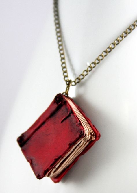 Beloved Red Book Necklace by *NeverlandJewelry on deviantART River Songs, Book Pendant, Steven Moffat, Rory Williams, Donna Noble, Christopher Eccleston, Book Necklace, Billie Piper, Amy Pond