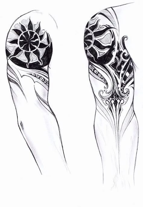 Cool Design Tattoos, Biceps Tattoo, Ornament Tattoo, Tato Maori, Mystical Tattoos, Rune Tattoo, Fantasy Tattoos, Norse Tattoo, Sketch Tattoo