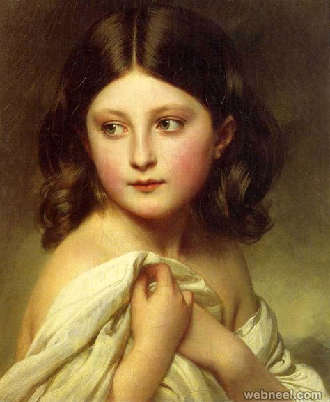 Princess Charlotte, by Franz Xaver Winterhalter Vintage Portraits Painting, Famous Art Paintings, Franz Xaver Winterhalter, Famous Portraits, Old Portraits, Paintings Famous, Painting Words, Hermann Hesse, Beautiful Oil Paintings