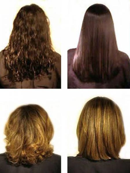 Permanent Hair Straightening: What, When and How? Perm Straightening, Permanent Straight Hair At Home, How To Straighten Your Hair Permanently, Straight Hair Perm Before And After, Permanent Hair Straightening, Chemical Hair Straightening, Hair Relaxing Before And After, Hair Relaxer Before And After, Hair Relaxer Before And After Caucasian