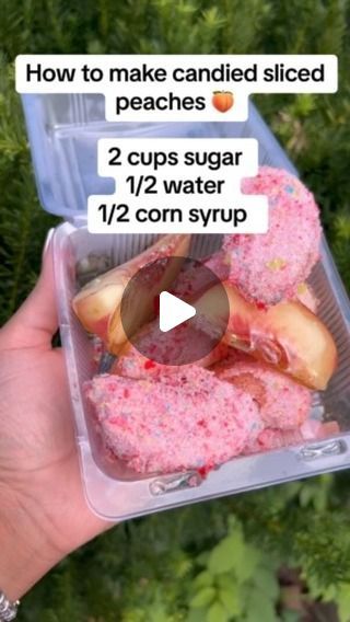 Myrtra hatten | How to make candied sliced peaches tutorial #fypシviralシ2024 #candiedpeaches #tutorial #stl | Instagram Candy Making, Corn Syrup, Candy, Instagram