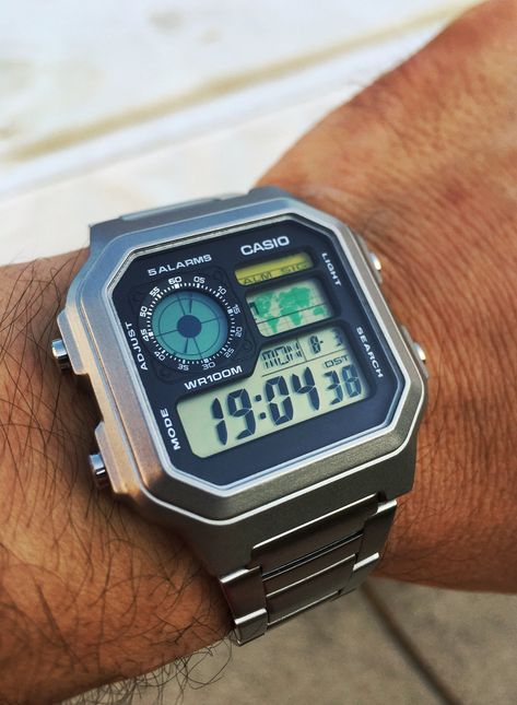 Digital Appreciation: "Bond" Casio AE1200 AKA "Casio Royale" | Page 47 | WatchUSeek Watch Forums Casio Royale Watch, Casio Digital Watch Men, Retro Digital Watch, Retro Watches For Men, Casio Royale Mod, Ae1200 Mod, Casio Ae1200 Mod, Casio World Time, Casio Ae1200