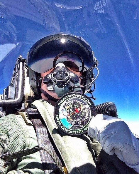 This is not me. This is a British Typhoon test pilot showing the original embroidered version of TheAviationist site. #theaviationist… Test Pilot, Plane And Pilot, Not Me, Fighter Planes, Science Projects, Pilots, The Original, Aircraft, Science