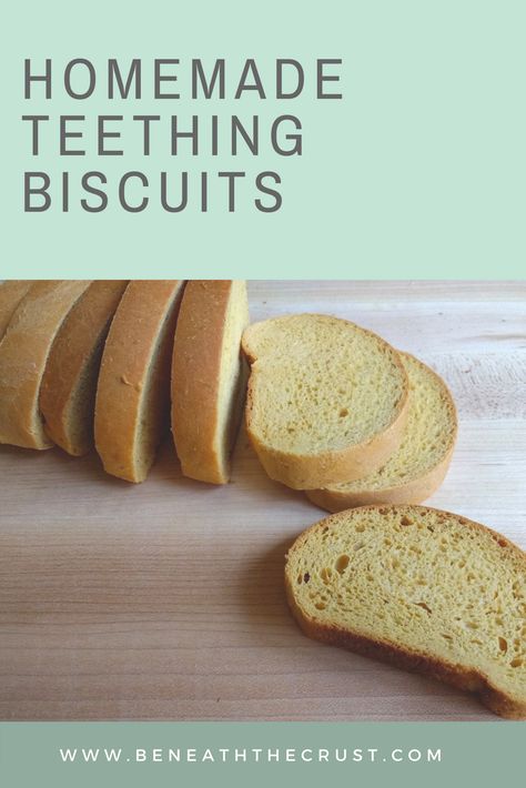 Homemade teething biscuits -- perfect! Teething Biscuits For 6 Month Old, Teething Crackers, Homemade Teething Biscuits, Baby Teething Biscuits, Teething Biscuits, Bag Checklist, Baby Foods, Baby Teething, Baby Hospital