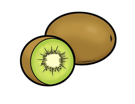 Kiwi Illustration | Food Hero #kiwi Kiwi Fruit Drawing, Kiwi Cartoon, Kiwi Drawing, Kiwi Illustration, Flower Crafts Kids, Vegetable Cartoon, Fruit Cartoon, School Illustration, Cartoon Butterfly