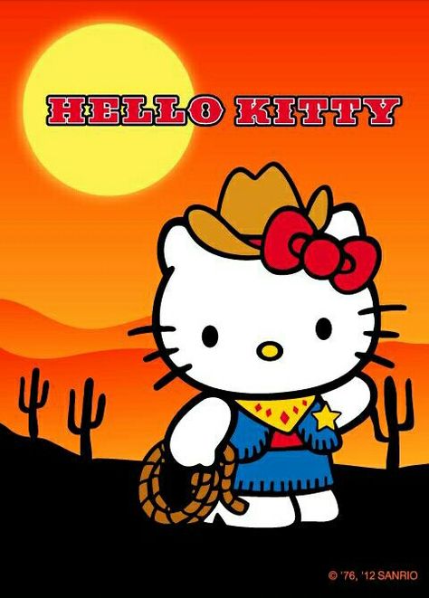 Cowgirl Kitty. Sanrio Danshi, Kitty Drawing, Hello Kitty Party, Hello Kitty Drawing, Hello Kitty Art, Iphone Wallpaper Pattern, One Piece Drawing, Homecoming Mums, Cat Party