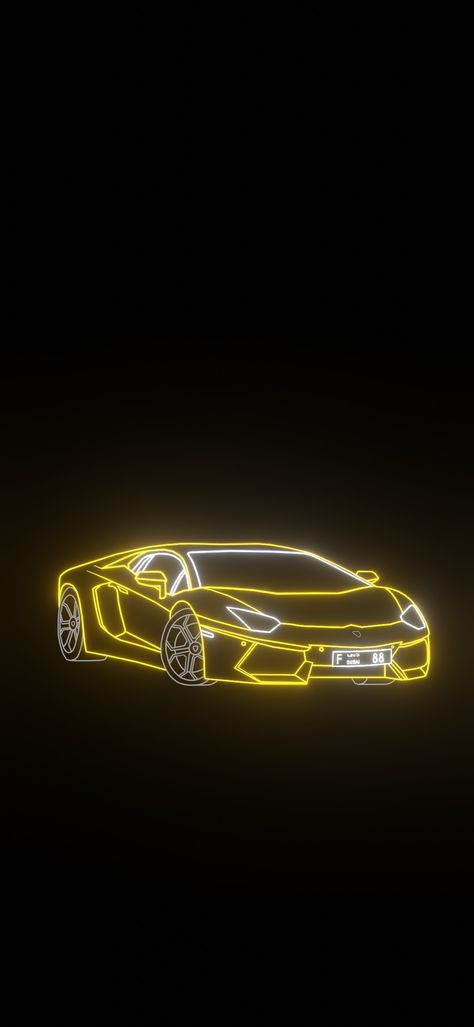 Lamborghini, Neon, Cars