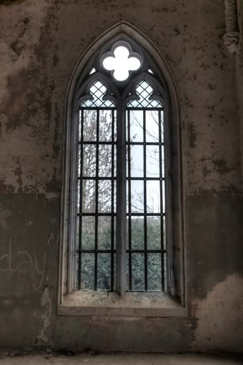 Gothic Cathedral Window, Chapel Windows, Pointed Arch, Gothic Window, Gothic Windows, Cathedral Window, Abandoned Church, Antique Windows, Cathedral Windows