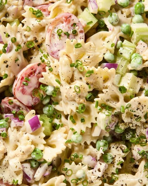 French Onion Pasta Salad, Penne Pasta Salad, Homemade Onion Dip, French Onion Pasta, Macaroni Salads, Homemade French Onion Dip, Onion Pasta, Simply Food, Classic Pasta Salad