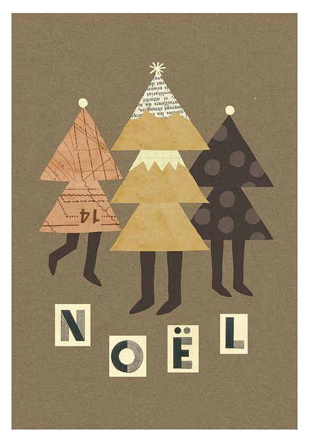 Trees Christmas Card by Ma_thilde, via Flickr Collage Christmas, Christmas Collage, Xmas Card, Noel Christmas, Christmas Love, Christmas Card Ideas, Ho Ho Ho, Cards Christmas, Christmas Stuff